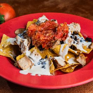 Half And Half Nachos