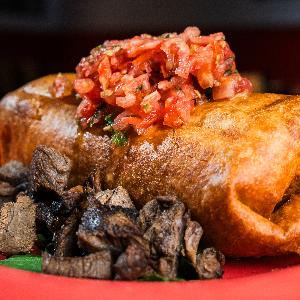 Half And Half Giant Chimichanga