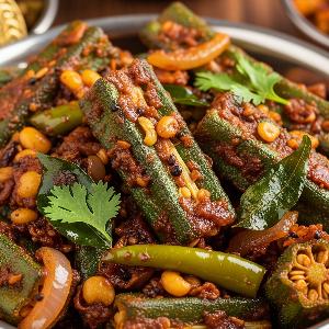 Andhra Okra Fry* (Vegan)