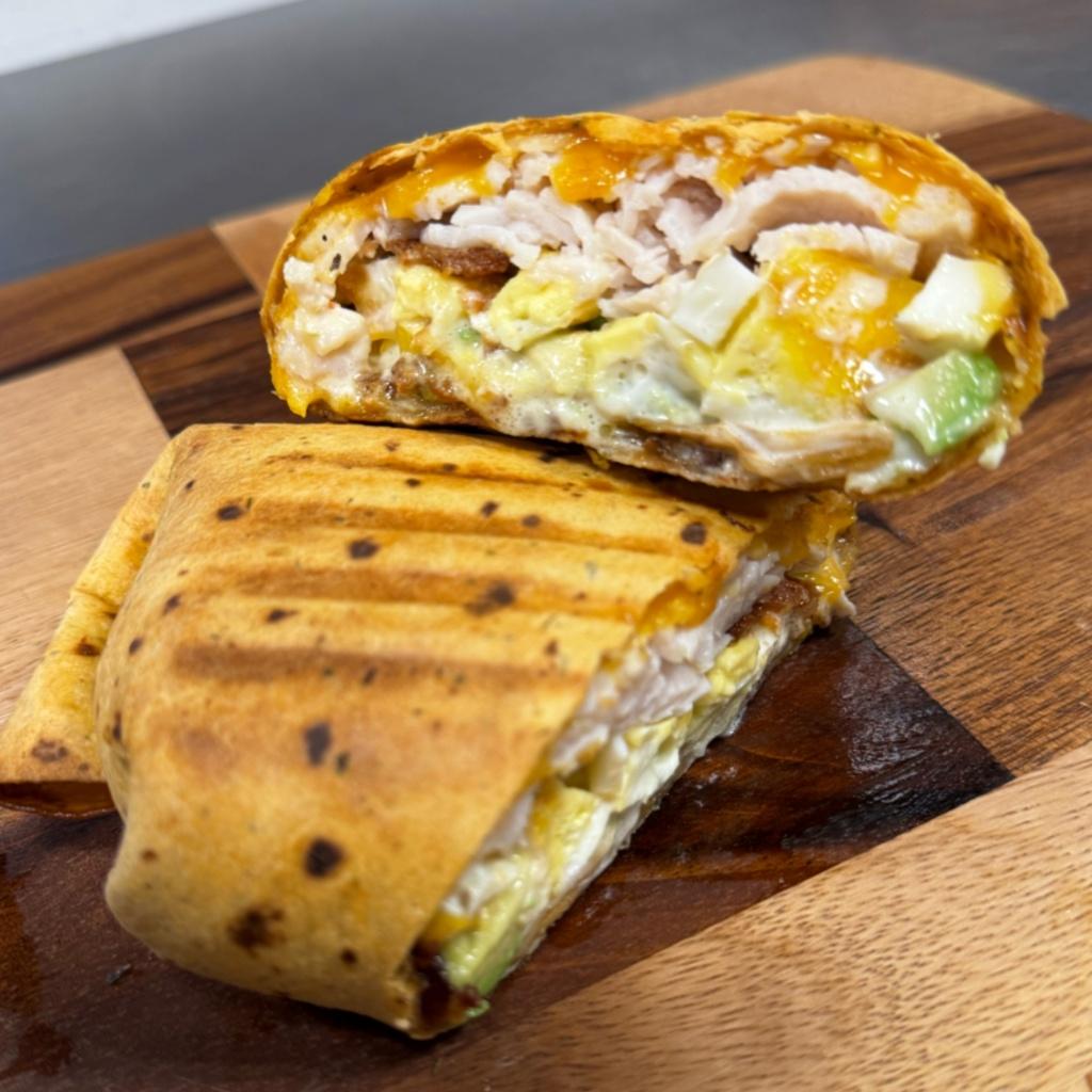 Turkey Bacon Avocado Breakfast Burrito