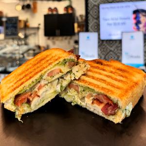 Chicken Bacon Pesto Panini