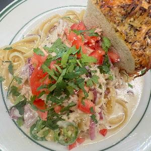 Tequila Turkey Fettuccine 