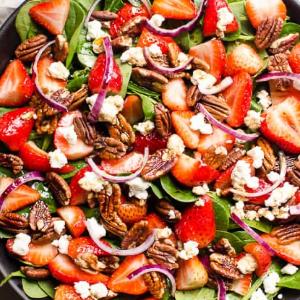 Strawberry Spinach Salad